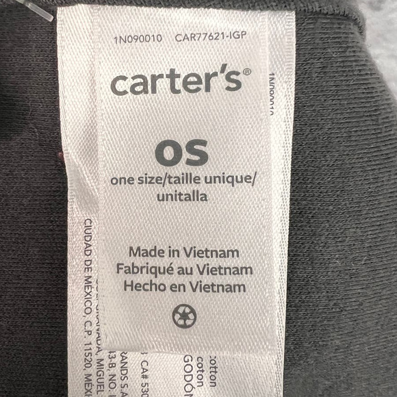 CARTER'S BABY I'm 1 Today Gray‎ 1st Birthday Teething Bib Water Resistant NWT - Picture 7 of 9